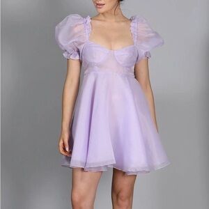 Selkie Parliament Dress In Lilac